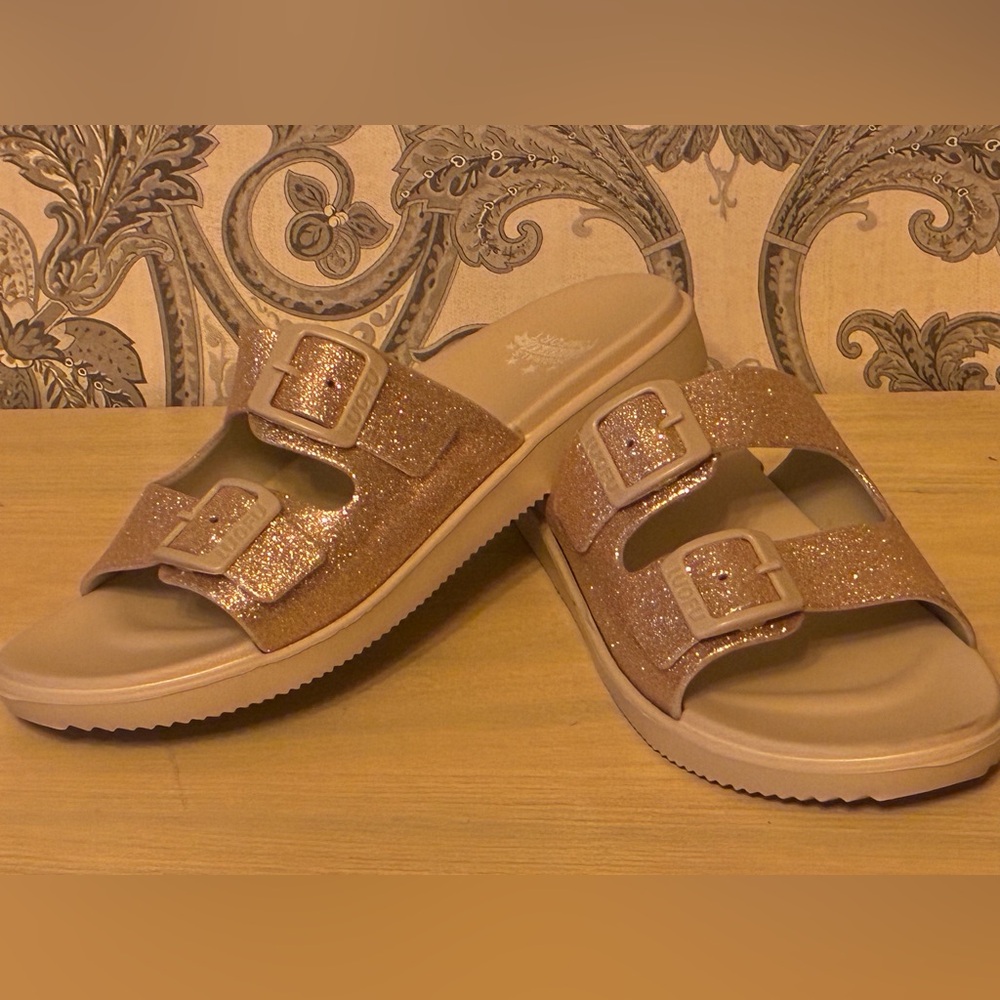 LUOFUGlitter Slide Sandals